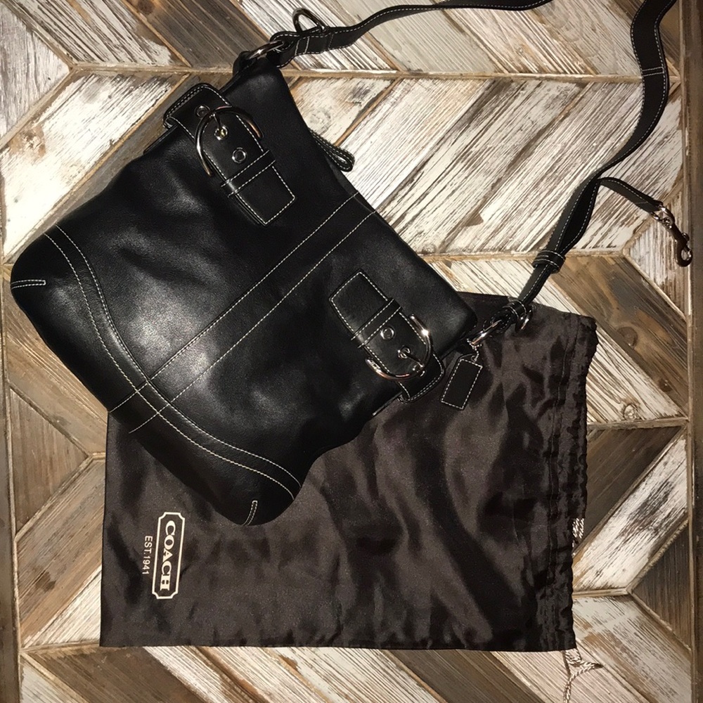 Black coach purse